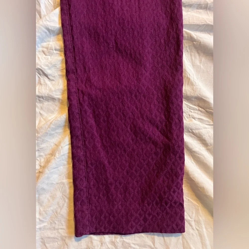 Margaret M Slimming Pants Purple High-Waisted Legging Size Medium - Picture 2 of 10